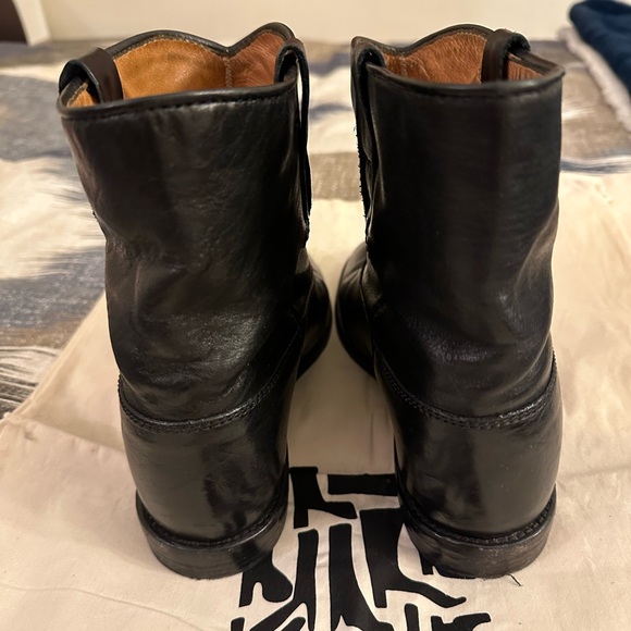 Isabel Marant Black Leather Crisi boots - Picture 12 of 14